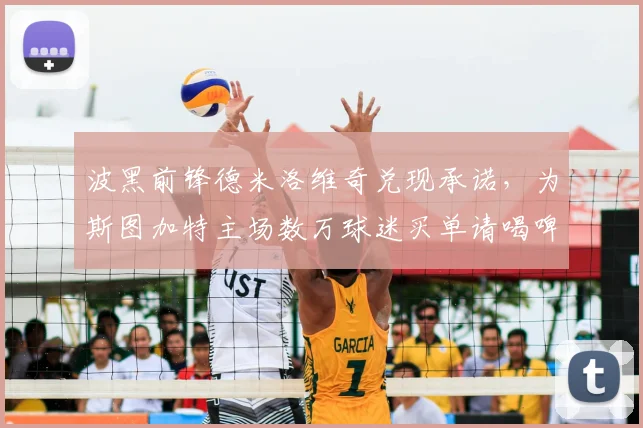 波黑前锋德米洛维奇兑现承诺，为斯图加特主场数万球迷买单请喝啤酒引发热议